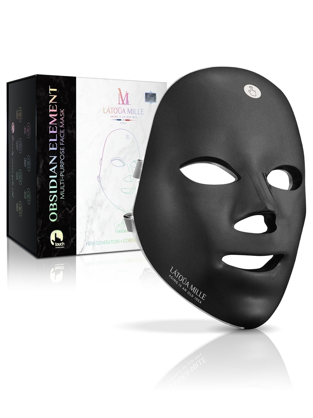 Látoüa Mille Obsidian Element Cordless LED Face Mask NEW Sealed - Picture 6 of 6